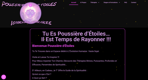 Site d'Isabelle Fargère